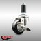 Service Caster 3 Inch 316SS Black Polyurethane Swivel 1-1/4 Inch Expanding Stem Caster Brake SCC-SS316EX20S314-PPUB-BLK-TLB-114 - alternate 4